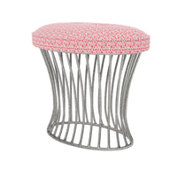 Made Goods Roderic Oval Stool in Mondego Cotton Jute