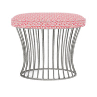 Made Goods Roderic Oval Stool in Mondego Cotton Jute