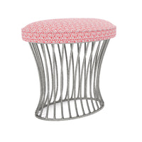 Made Goods Roderic Oval Stool in Mondego Cotton Jute