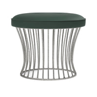 Made Goods Roderic Oval Stool in Rhone Forest Full-Grain Leather