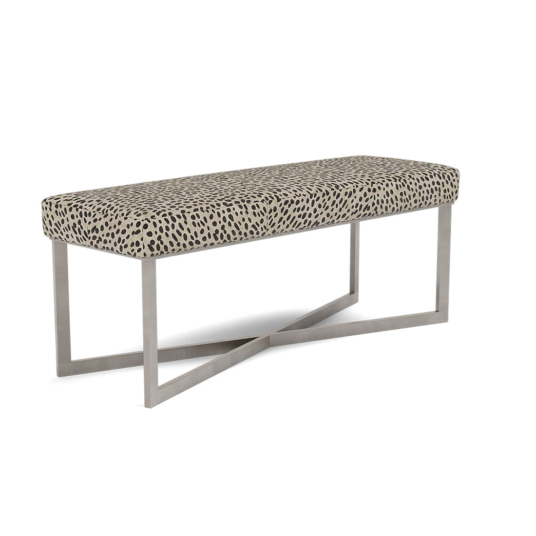 Made Goods Roger Cowhide Double Bench in Hair-On-Hide