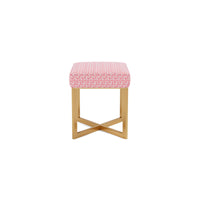 Made Goods Roger Cowhide Single Bench in Mondego Cotton Jute