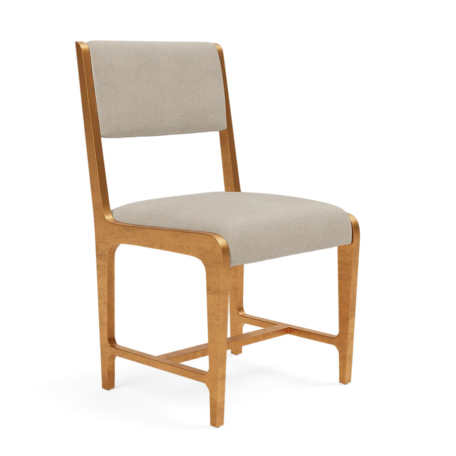 Made Goods Vallois Contemporary Metal Side Chair, Kern Fabric