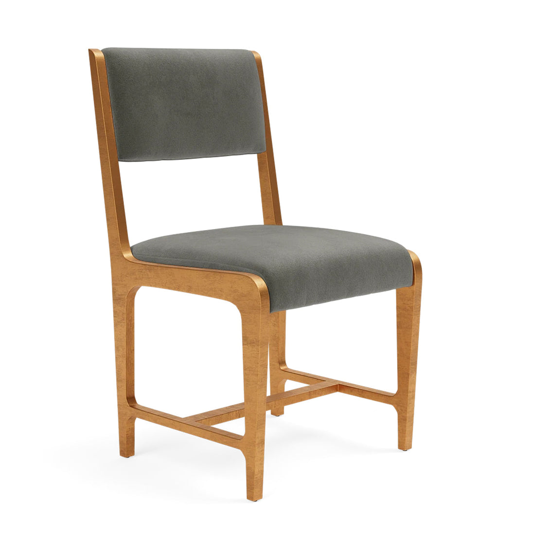 Made Goods Vallois Contemporary Metal Side Chair, Liard Cotton Velvet