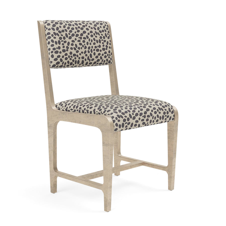 Made Goods Vallois Contemporary Metal Side Chair, Brenta Cotton Jute