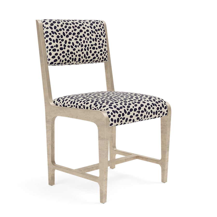 Made Goods Vallois Contemporary Metal Side Chair, Brenta Cotton Jute