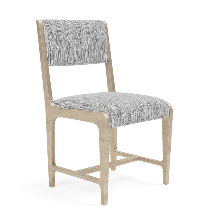 Made Goods Vallois Contemporary Metal Side Chair, Danube Fabric