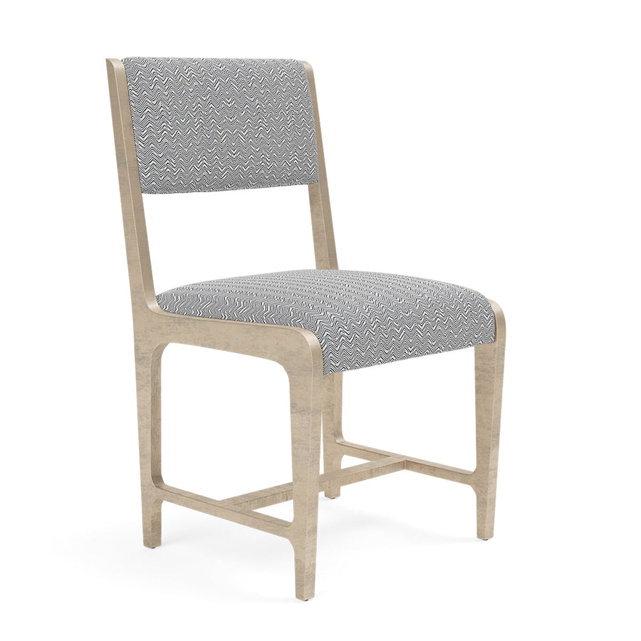 Made Goods Vallois Contemporary Metal Side Chair, Ettrick Cotton Jute