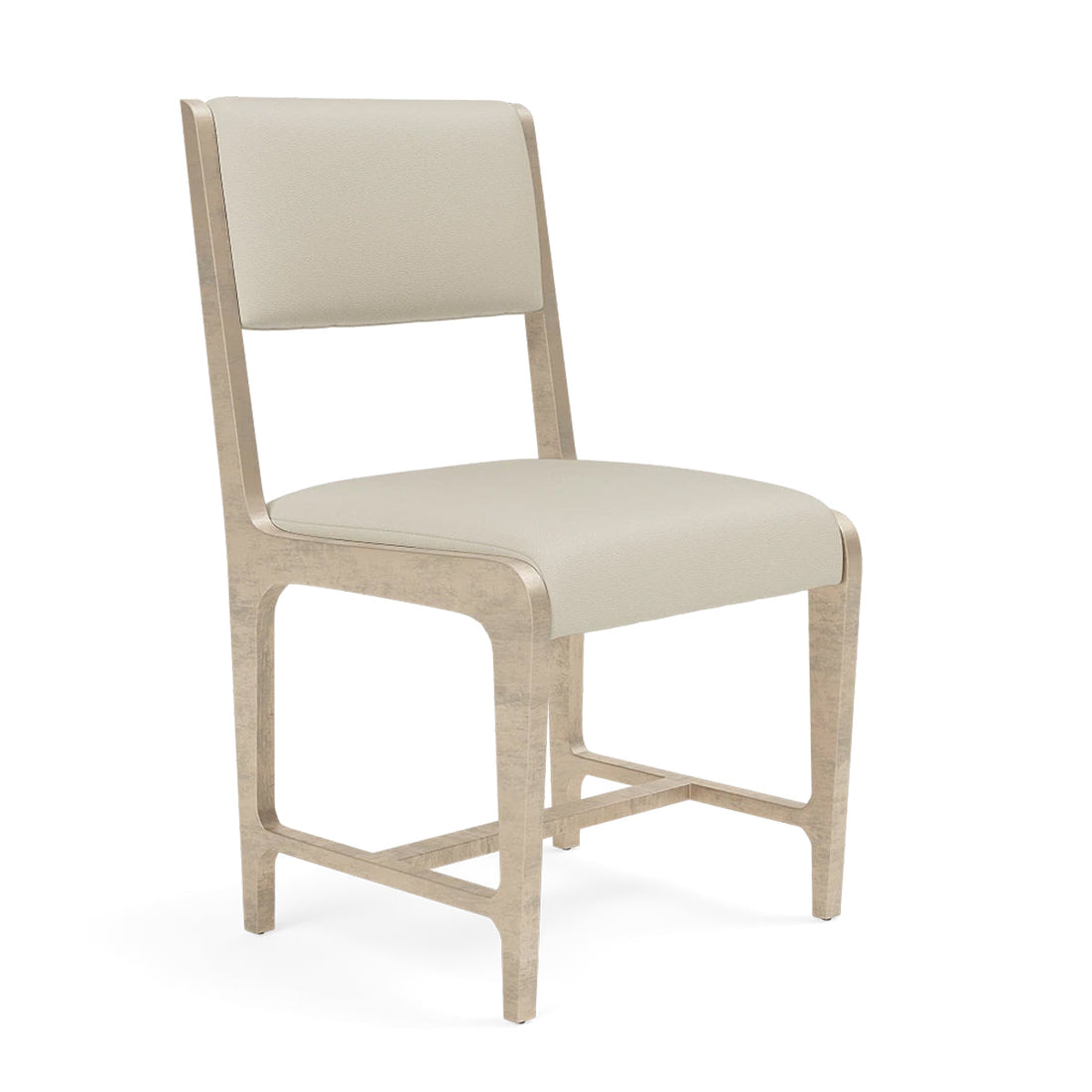 Made Goods Vallois Contemporary Side Chair, Garonne Marine Leather