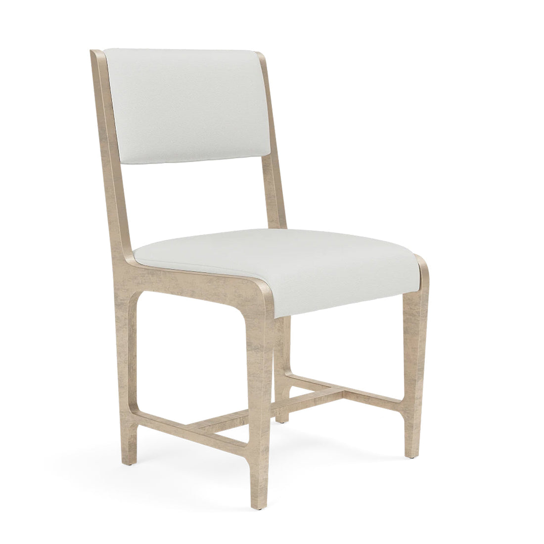 Made Goods Vallois Contemporary Side Chair, Garonne Marine Leather