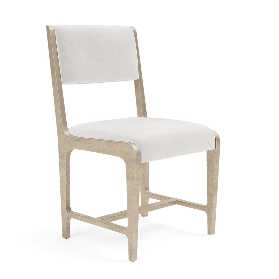 Made Goods Vallois Contemporary Metal Side Chair, Liard Cotton Velvet