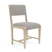 Made Goods Vallois Contemporary Metal Side Chair, Mondego Cotton Jute