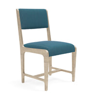 Made Goods Vallois Contemporary Metal Side Chair in Pagua Fabric