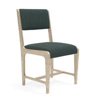 Made Goods Vallois Contemporary Metal Side Chair in Pagua Fabric