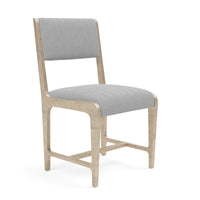 Made Goods Vallois Contemporary Metal Side Chair in Pagua Fabric