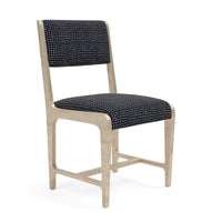 Made Goods Vallois Contemporary Metal Side Chair, Severn Canvas