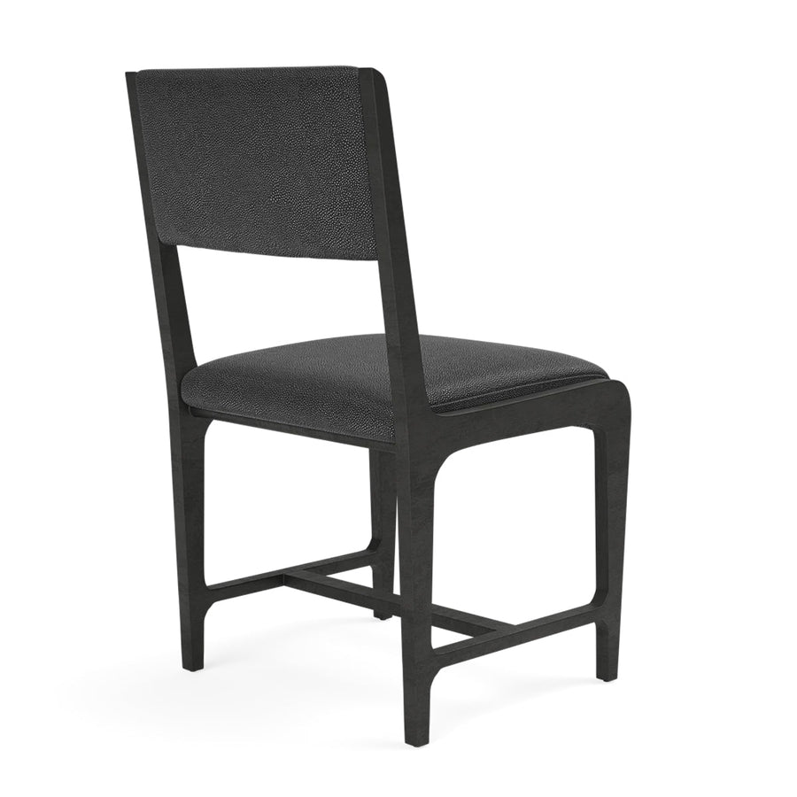 Made Goods Vallois Contemporary Metal Side Chair, Bassac Shagreen