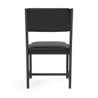 Made Goods Vallois Contemporary Metal Side Chair, Colorado Leather