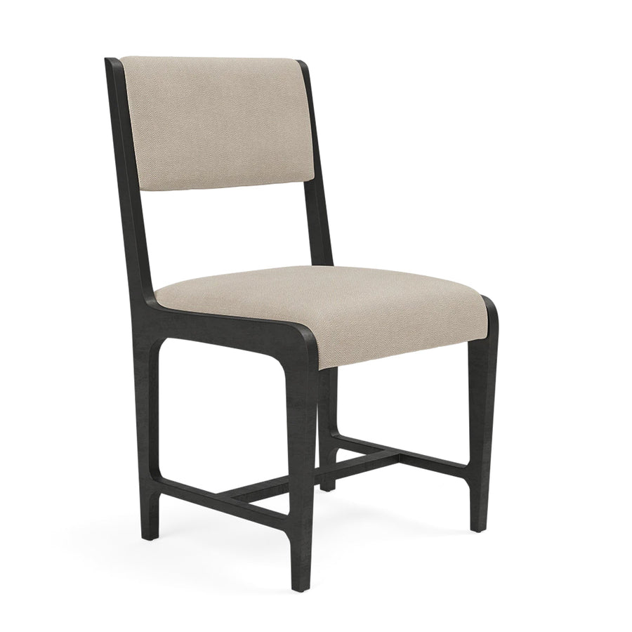 Made Goods Vallois Contemporary Metal Side Chair, Kern Fabric