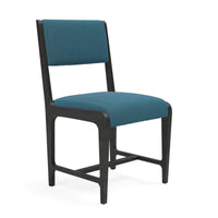 Made Goods Vallois Contemporary Metal Side Chair in Pagua Fabric