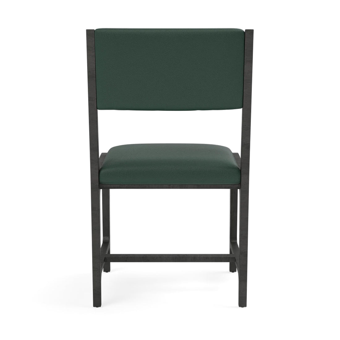 Made Goods Vallois Contemporary Metal Side Chair, Rhone Leather