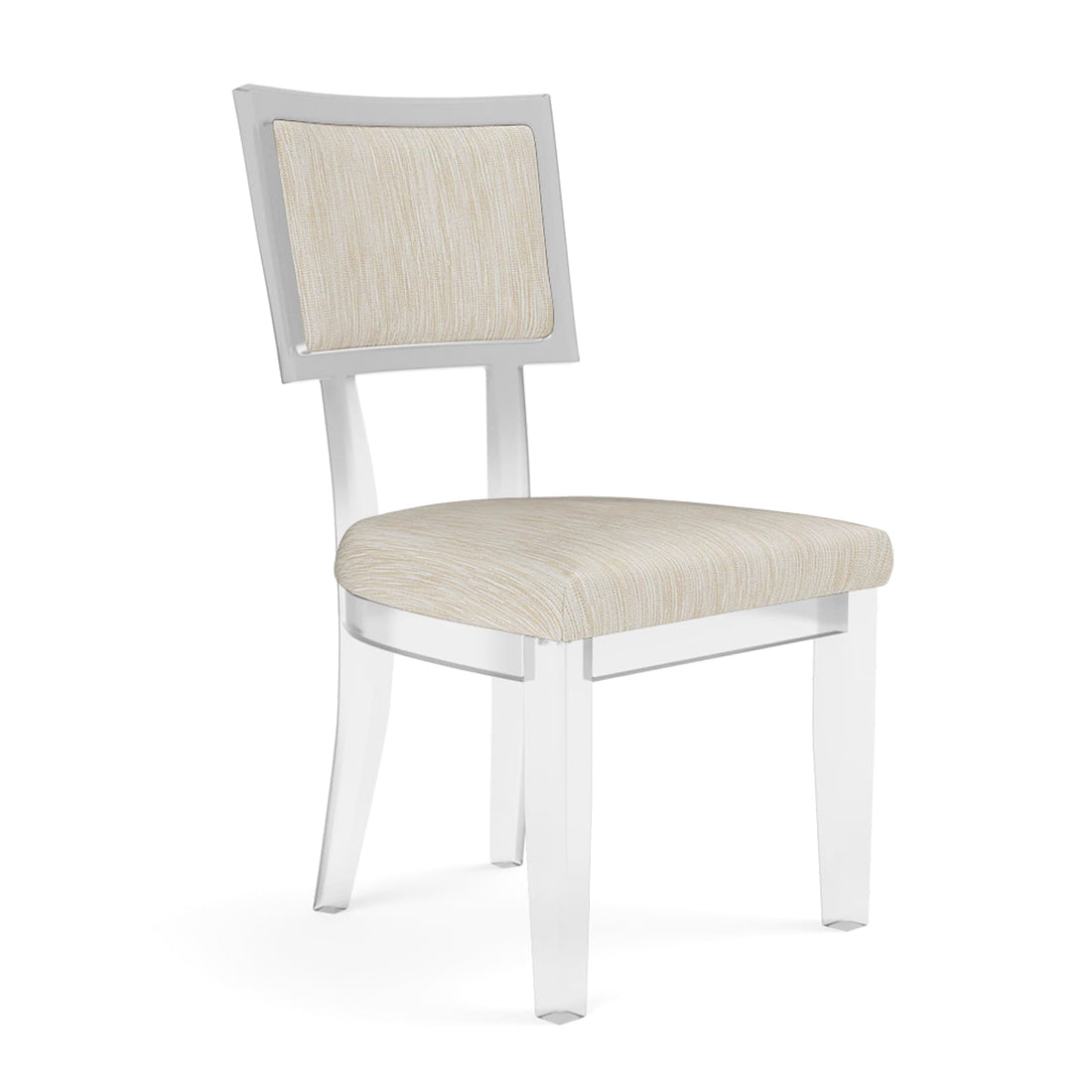 Made Goods Winston Clear Acrylic Dining Chair, Nile Fabric