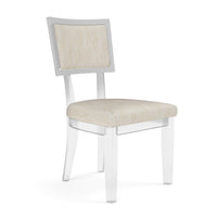 Made Goods Winston Clear Acrylic Dining Chair, Nile Fabric