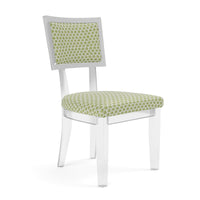 Made Goods Winston Clear Acrylic Dining Chair, Nile Fabric