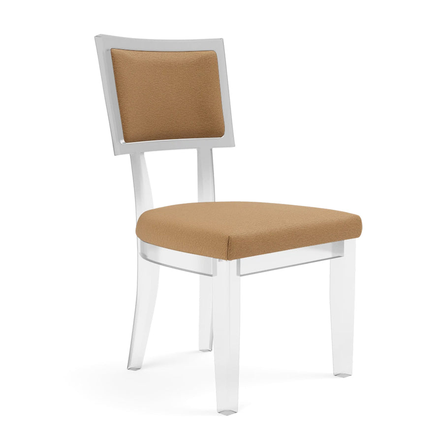 Made Goods Winston Clear Acrylic Dining Chair, Nile Fabric