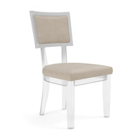 Made Goods Winston Clear Acrylic Dining Chair, Nile Fabric