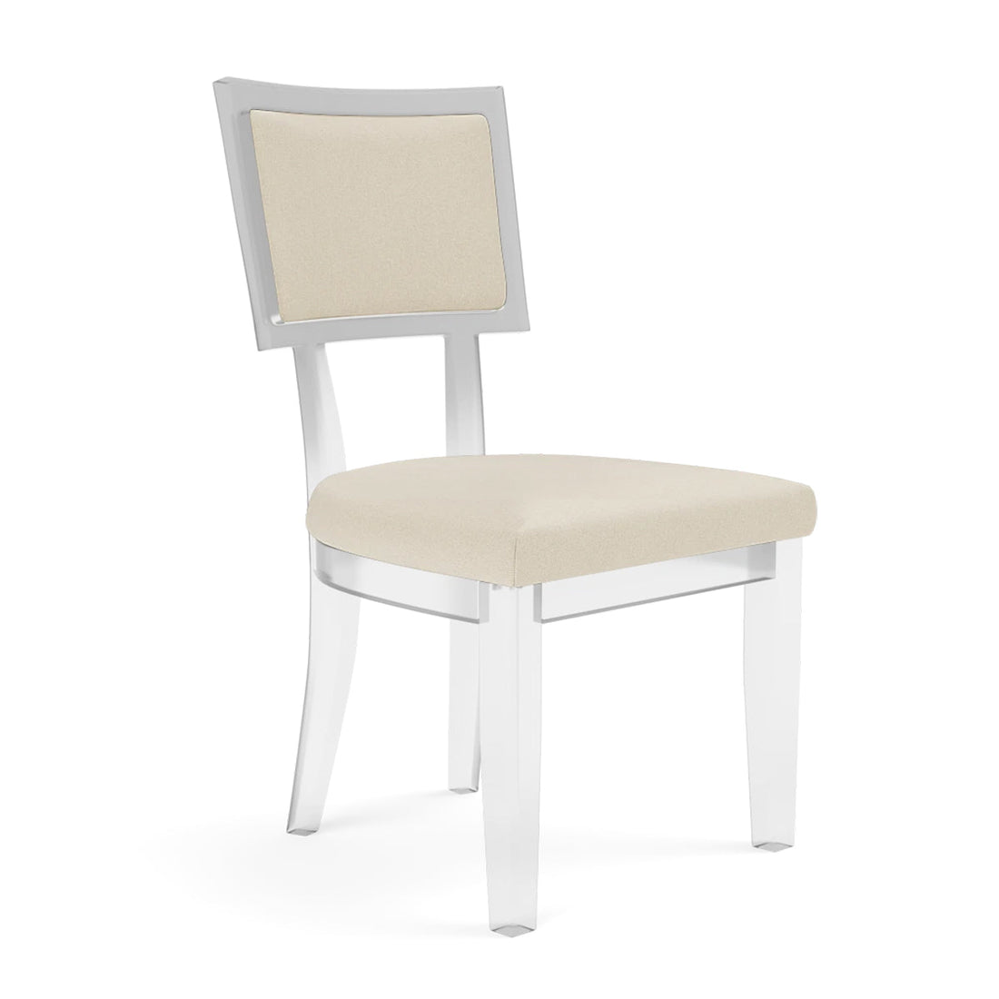 Made Goods Winston Clear Acrylic Dining Chair, Nile Fabric