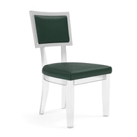 Made Goods Winston Clear Acrylic Dining Chair, Nile Fabric