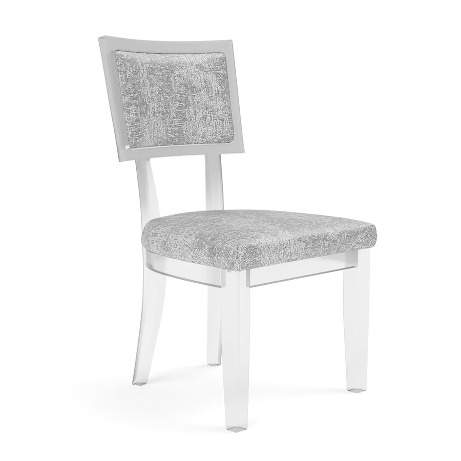 Made Goods Winston Clear Acrylic Dining Chair, Nile Fabric