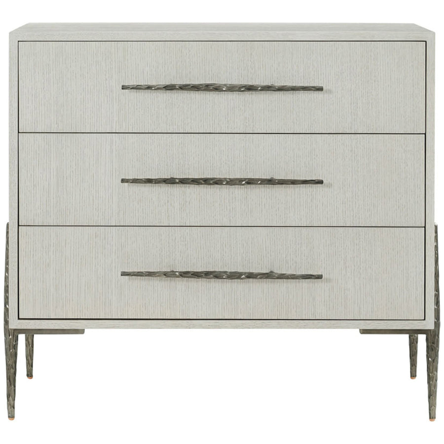 Theodore Alexander Essence 3-Drawer Nightstand with Tapered Legs