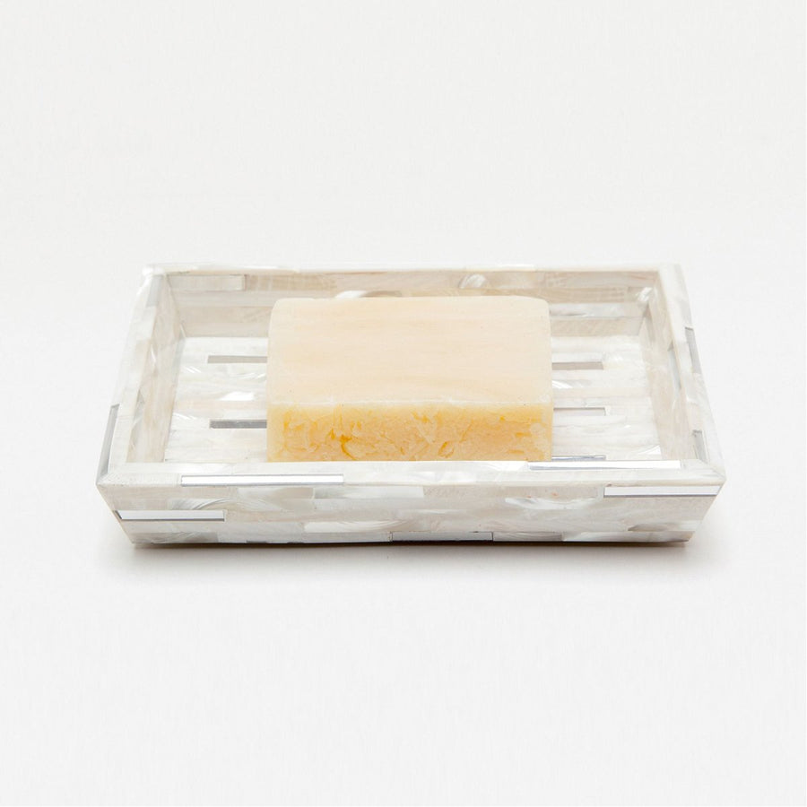 Pigeon and Poodle Cortona Rectangular Soap Dish, Tapered