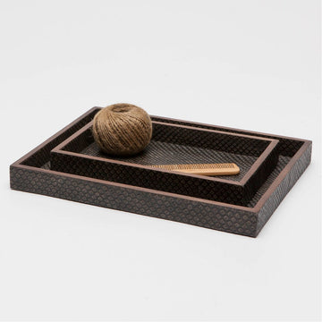 Pigeon and Poodle Goa Rectangular Tray - Straight, 2-Piece Set