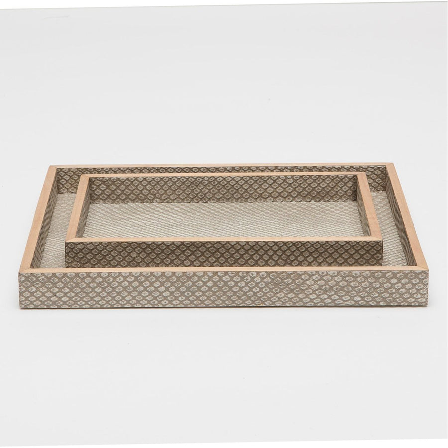 Pigeon and Poodle Goa Rectangular Tray - Straight, 2-Piece Set