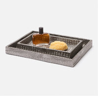 Pigeon and Poodle Hawen Rectangular Tray - Straight, 2-Piece Set