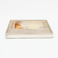 Pigeon and Poodle Humbolt Rectangular Tray - Straight, 2-Piece Set