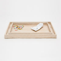 Pigeon and Poodle Kona Rectangular Tray - Straight, 2-Piece Set