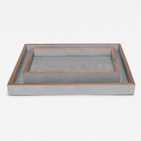 Pigeon and Poodle Manchester Rectangular Tray - Straight, 2-Piece Set