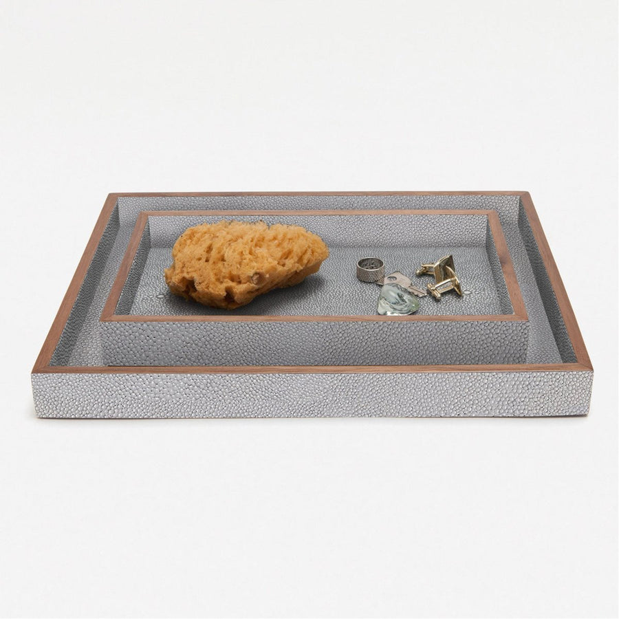 Pigeon and Poodle Manchester Rectangular Tray - Straight, 2-Piece Set