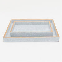 Pigeon and Poodle Manchester Rectangular Tray - Straight, 2-Piece Set