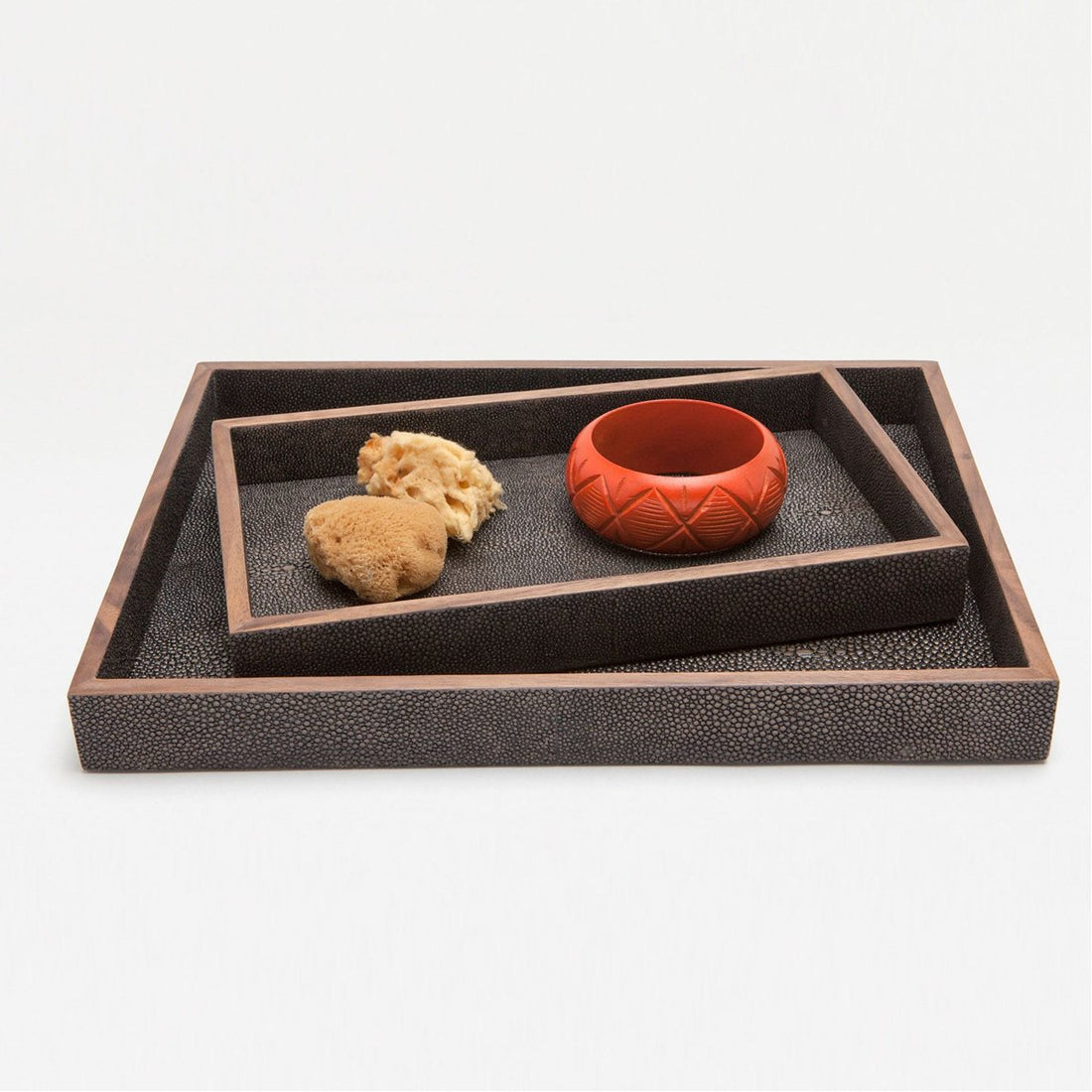 Pigeon and Poodle Manchester Rectangular Tray - Straight, 2-Piece Set