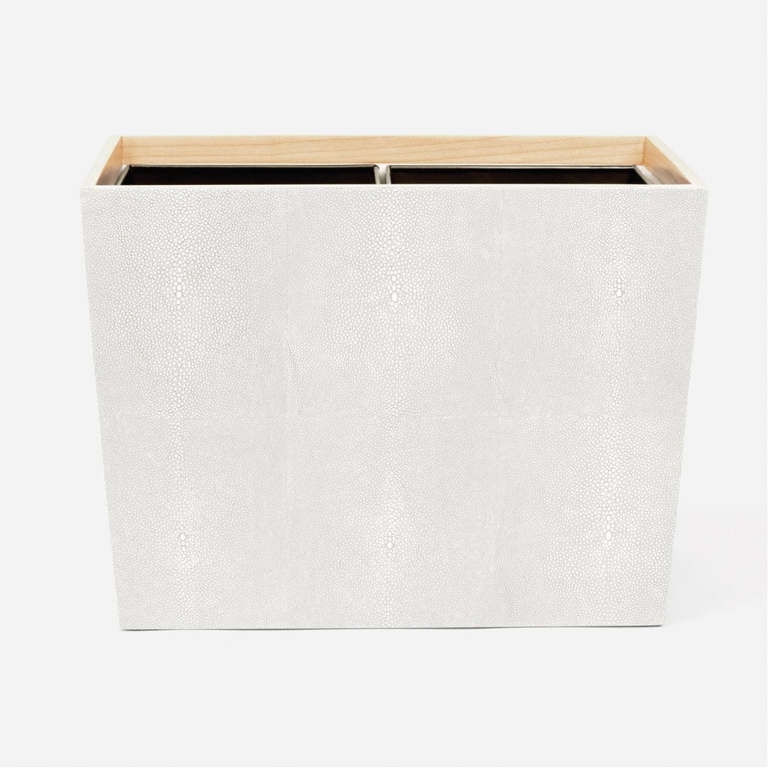 Pigeon and Poodle Manchester Double Rectangular Wastebasket, Tapered