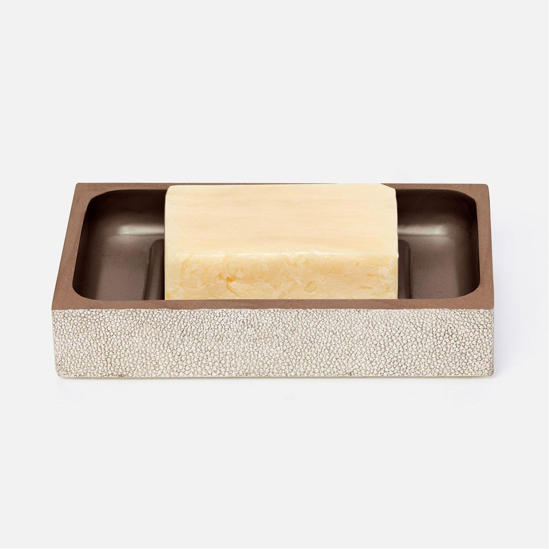 Pigeon and Poodle Manchester Rectangular Soap Dish, Straight