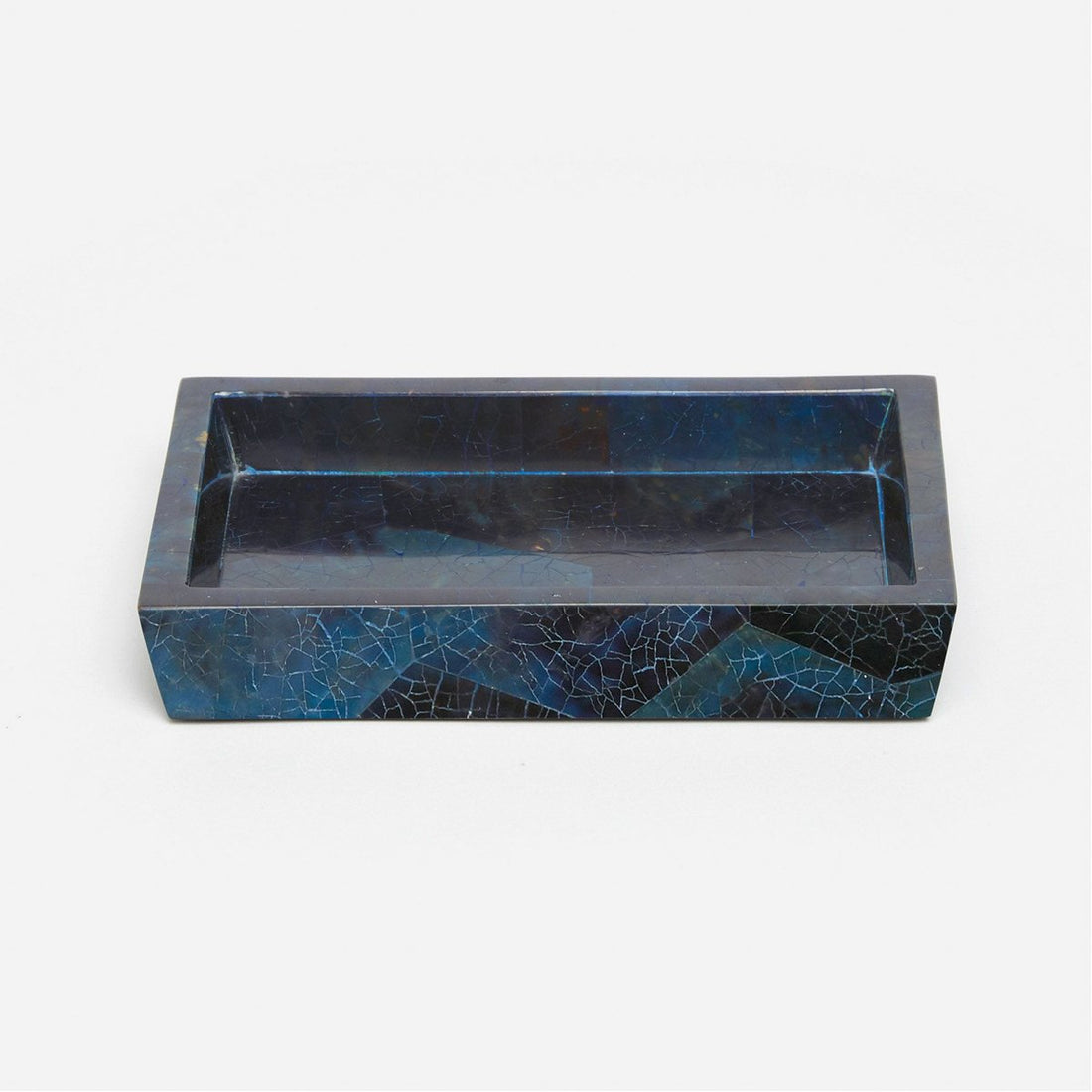 Pigeon and Poodle Santorini Rectangular Soap Dish, Tapered