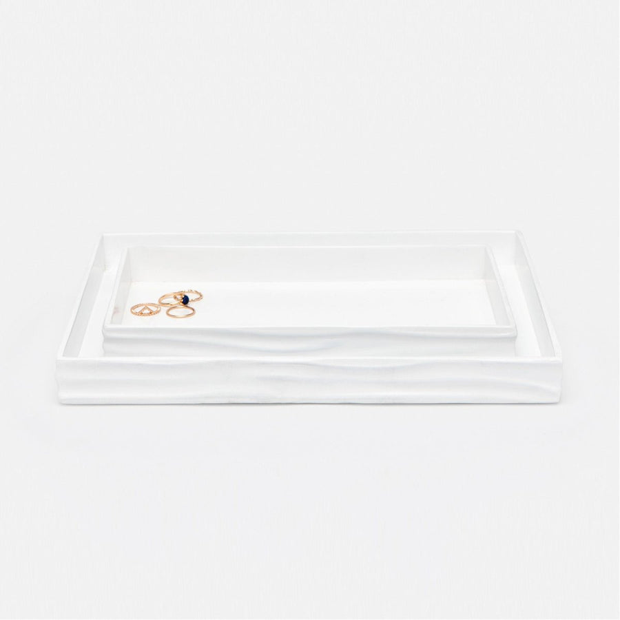 Pigeon and Poodle Solin Rectangular Tray - Straight, 2-Piece Set