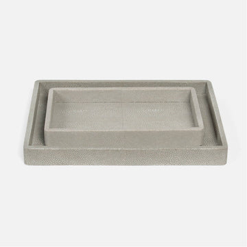 Pigeon and Poodle Tenby Rectangular Tray - Straight, 2-Piece Set