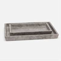 Pigeon and Poodle Veneto Rectangular Tray - Tapered, 2-Piece Set